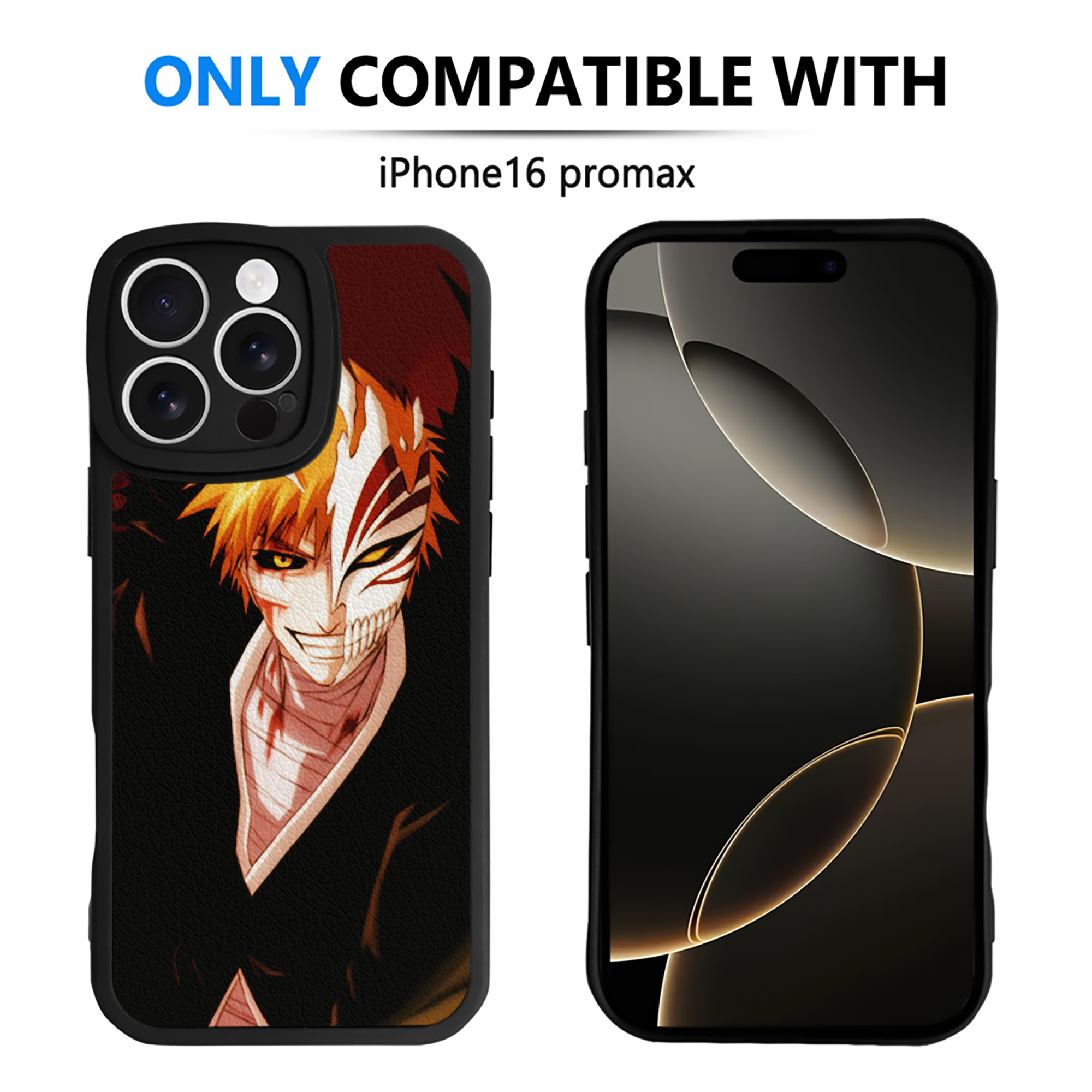 （画像用） ブリーチ BLEACH 【iPhone 16シリーズ対応】シリコンスマホケース（レザー調） 材質：シリコン